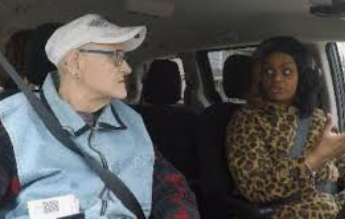woman driving cancer patient